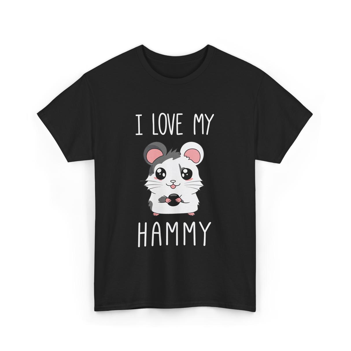 I Love My Hammy Hamsters T-Shirt - Black