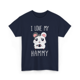 I Love My Hammy Hamsters T-Shirt - Navy