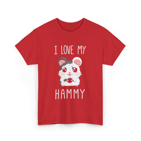 I Love My Hammy Hamsters T-Shirt - Red