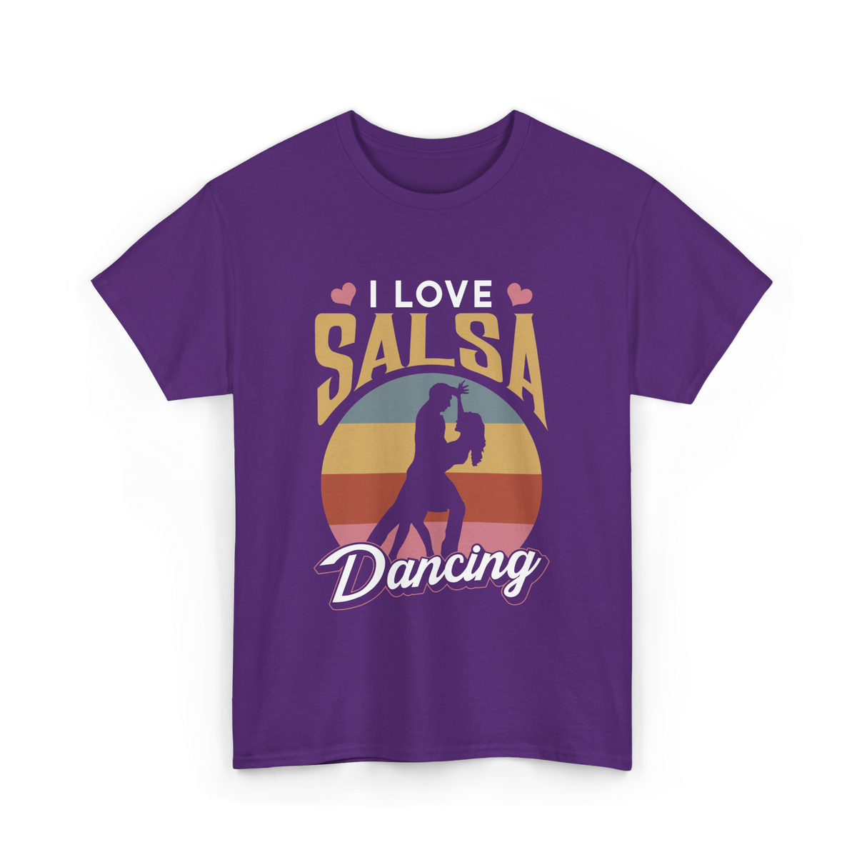 I Love Salsa Dancing Salsa Dance T-Shirt - Purple