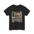 I Love Someone With Dyslexia Awareness T-Shirt - Black