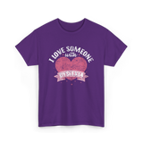 I Love Someone with Dyslexia Awareness T-Shirt - Purple