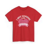 I Love Someone with Dyslexia Awareness T-Shirt - Red