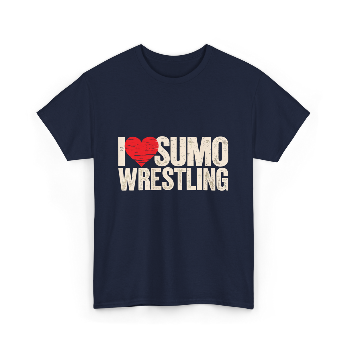 I Love Sumo Wrestling Sumo T-Shirt - Navy