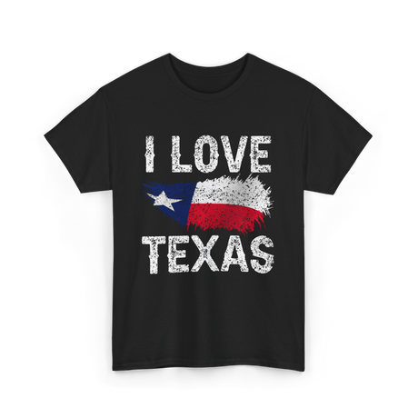 I Love Texas Texas Pride T-Shirt - Black