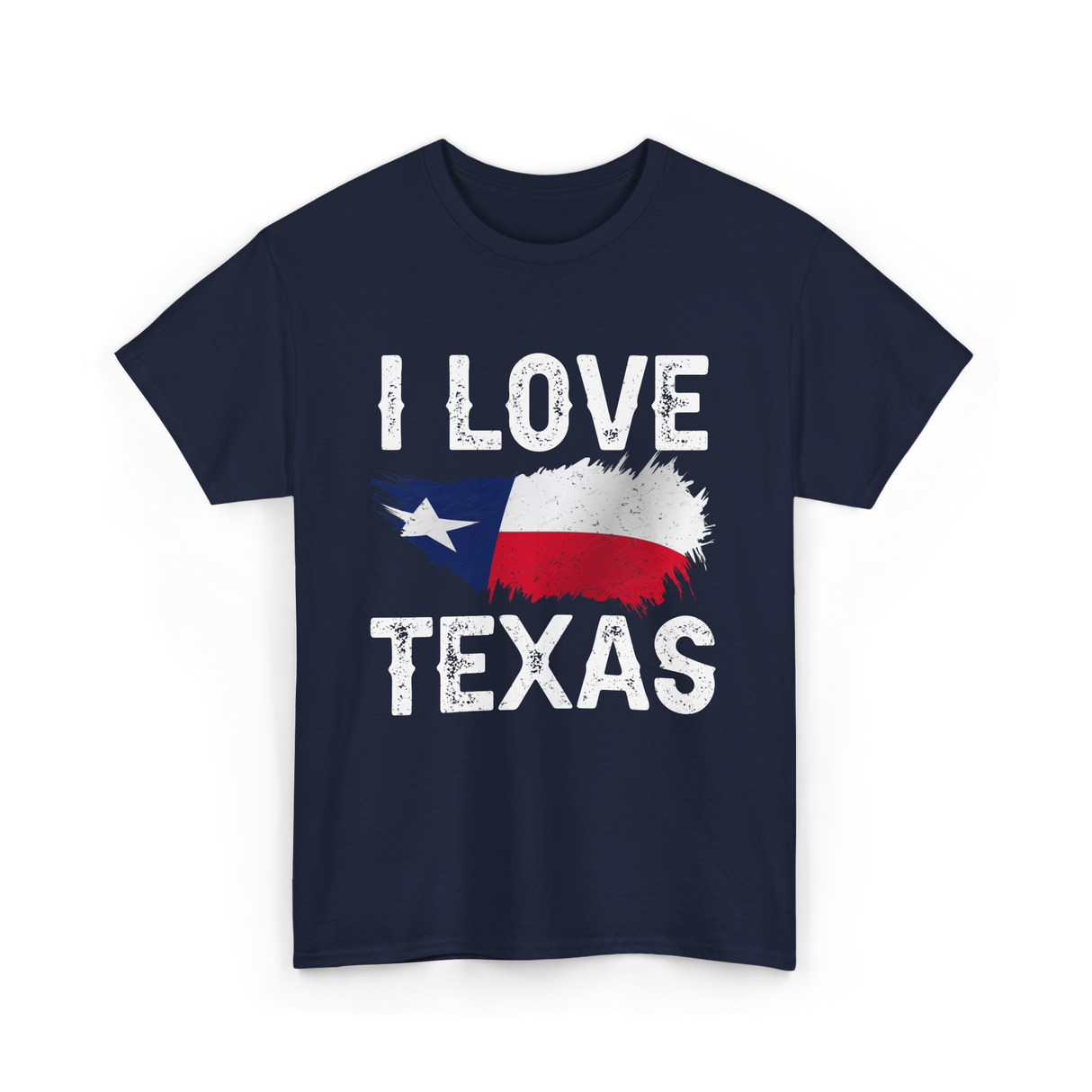 I Love Texas Texas Pride T-Shirt - Navy