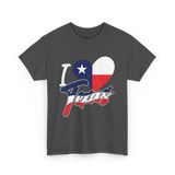 I Love Texas Texas Pride T-Shirt - Dark Heather