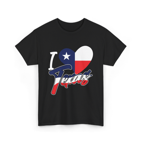 I Love Texas Texas Pride T-Shirt - Black