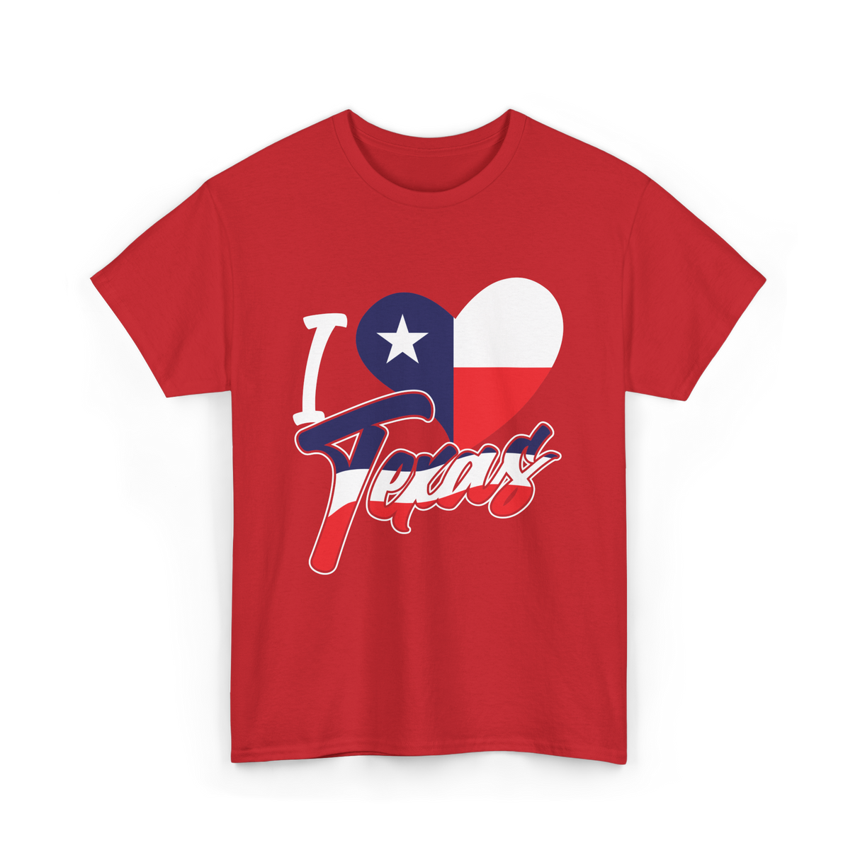 I Love Texas Texas Pride T-Shirt - Red