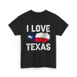 I Love Texas Texas Pride T-Shirt - Black