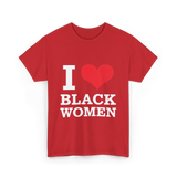 I Love Women Pride T-Shirt - Red