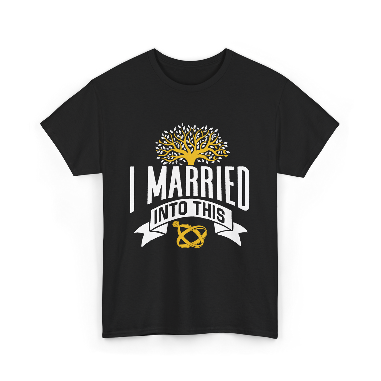 I Married Into This Family Reunion T-Shirt - Black