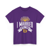 I Married Into This Family Reunion T-Shirt - Purple