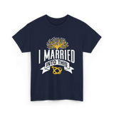 I Married Into This Family Reunion T-Shirt - Navy