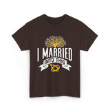 I Married Into This Family Reunion T-Shirt - Dark Chocolate