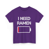 I Need Ramen Noodles T-Shirt - Purple