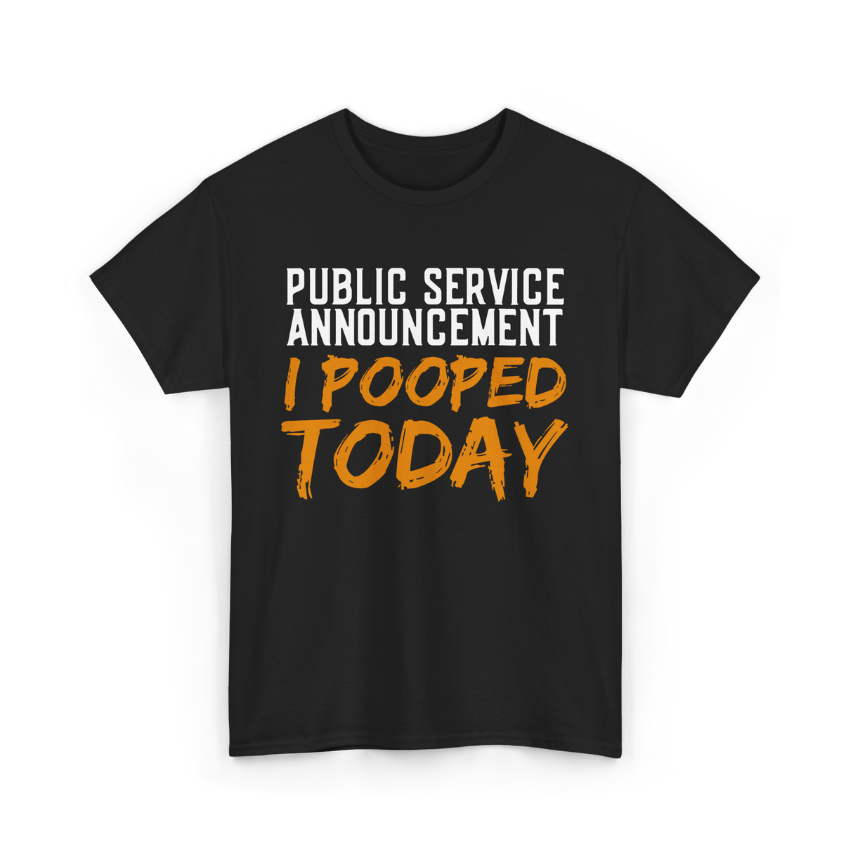 I Pooped Today Poop Sarcasm T-Shirt - Black