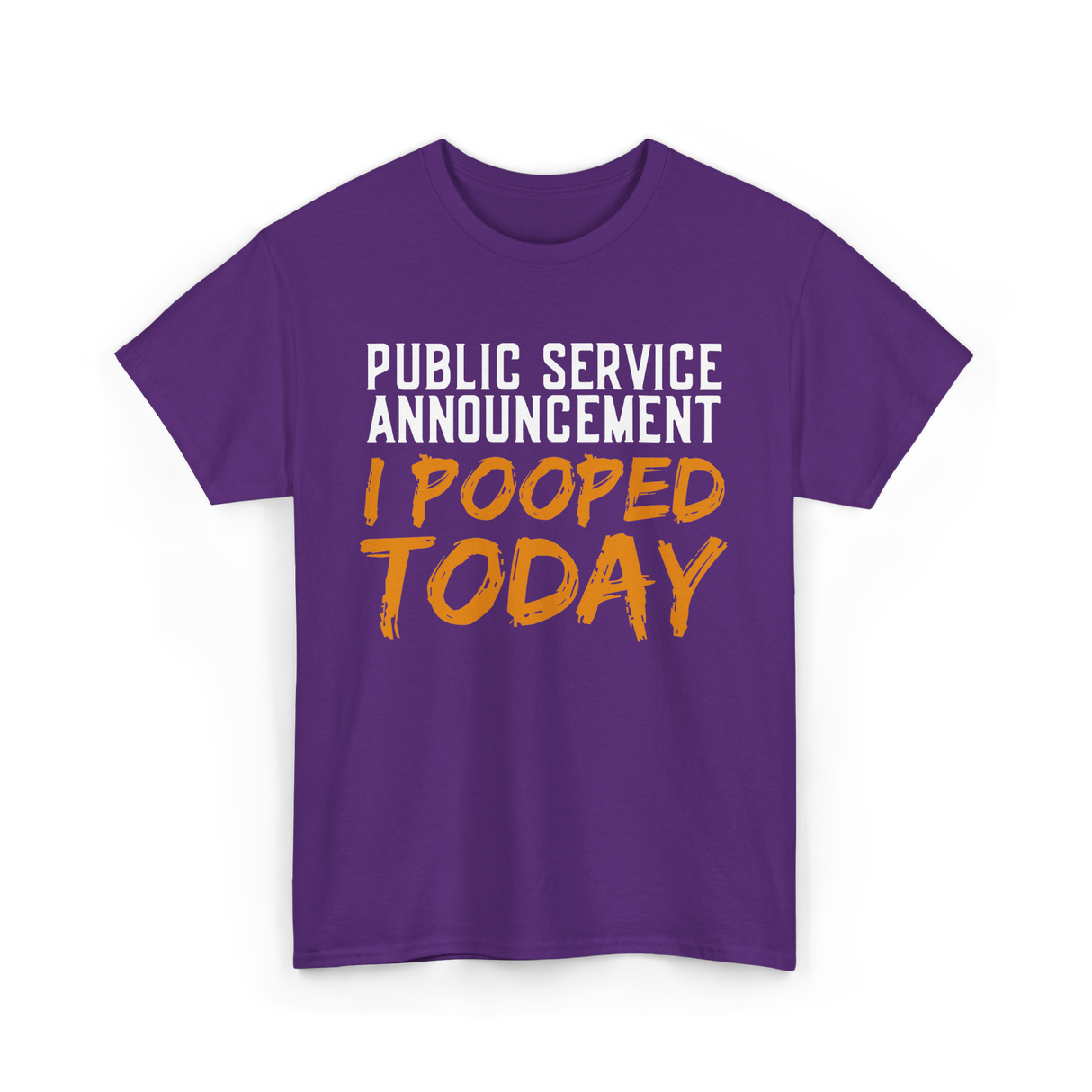 I Pooped Today Poop Sarcasm T-Shirt - Purple