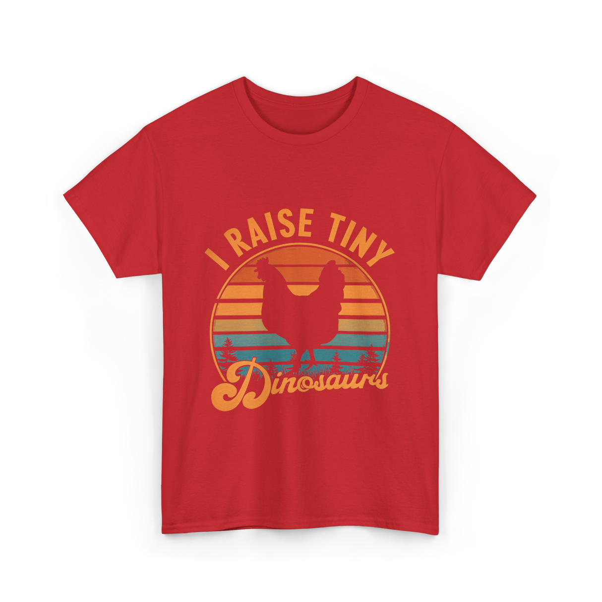 I Raise Tiny Dinosaurs T-Shirt - Red