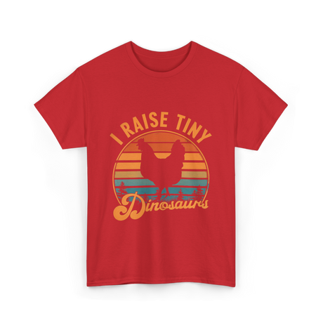 I Raise Tiny Dinosaurs T-Shirt - Red