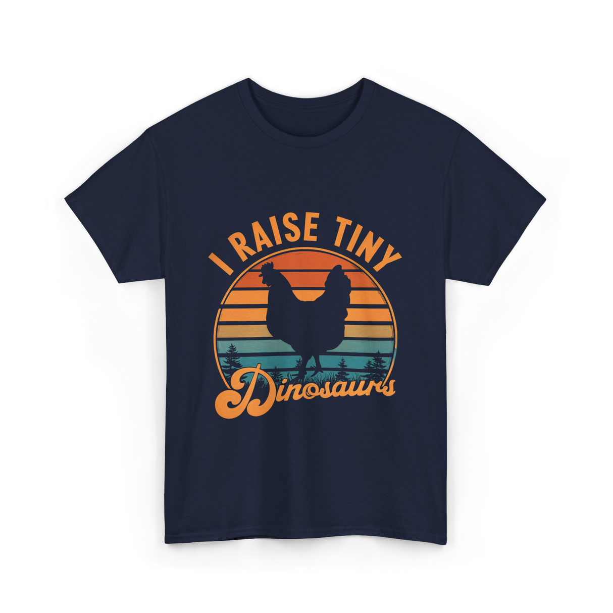 I Raise Tiny Dinosaurs T-Shirt - Navy