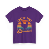 I Raise Tiny Dinosaurs T-Shirt - Purple