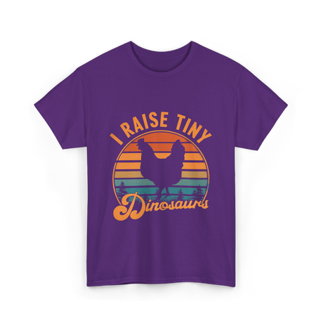 I Raise Tiny Dinosaurs T-Shirt - Purple