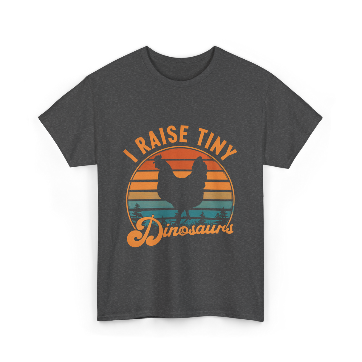 I Raise Tiny Dinosaurs T-Shirt - Dark Heather