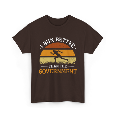 I Run Better Runner Jogger T-Shirt - Dark Chocolate