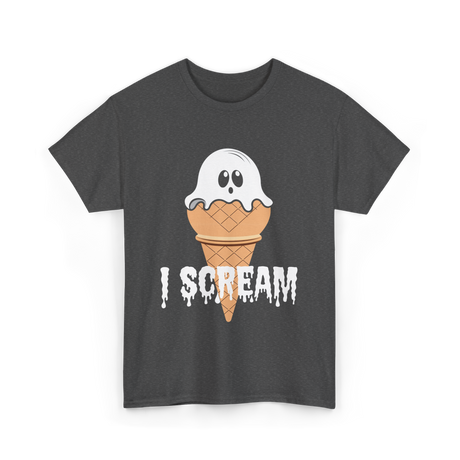 I Scream Ice Cream Halloween T-Shirt - Dark Heather