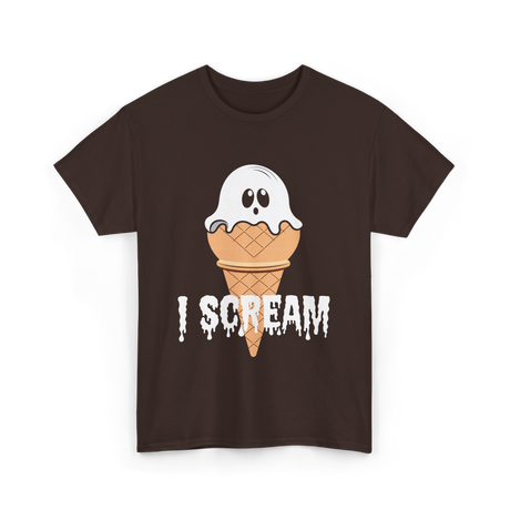 I Scream Ice Cream Halloween T-Shirt - Dark Chocolate