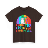 I See You Love You Acceptance Pride T-Shirt - Dark Chocolate