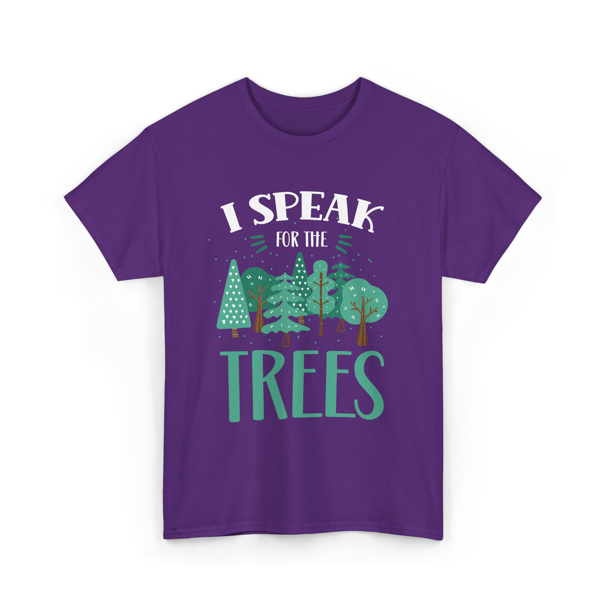 I Speak For The Trees Nature Conservation T-Shirt - Purple