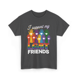 I Support My LGBT Friends LGBTQ T-Shirt - Dark Heather