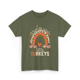 I Teach Little Turkeys Thanksgiving T-Shirt - Military Green