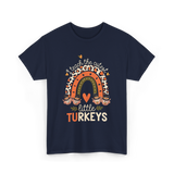 I Teach Little Turkeys Thanksgiving T-Shirt - Navy