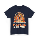 I Teach The Cutest Pumpkins Fall T-Shirt - Navy