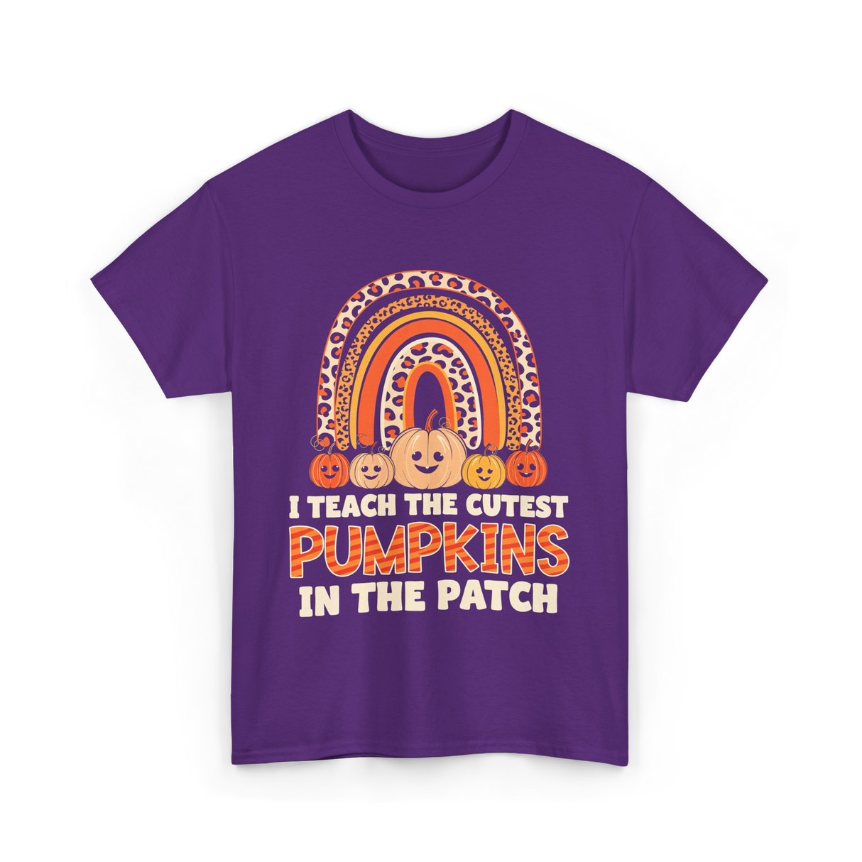 I Teach The Cutest Pumpkins Fall T-Shirt - Purple