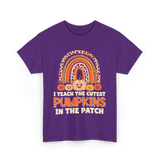 I Teach The Cutest Pumpkins Fall T-Shirt - Purple