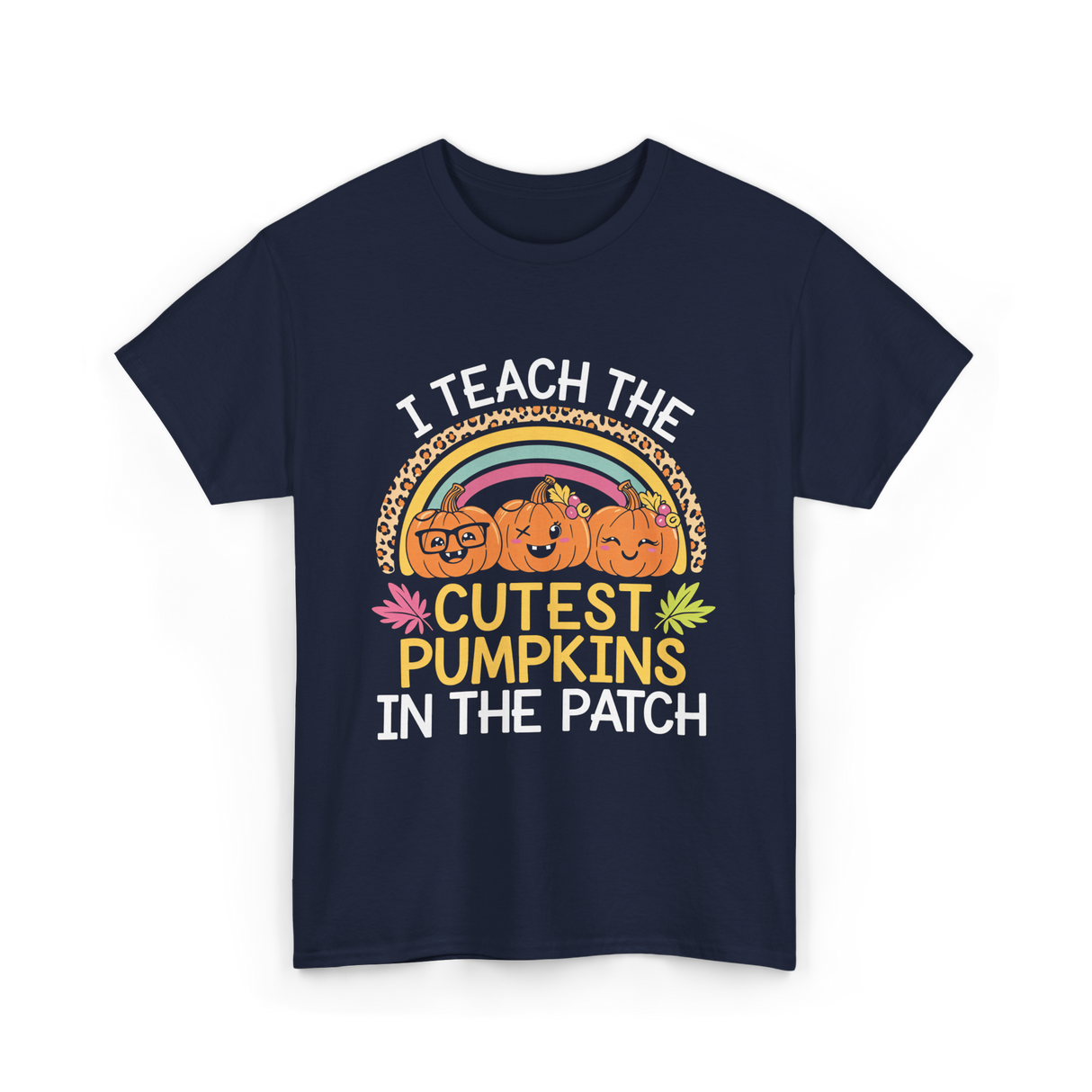 I Teach The Cutest Pumpkins Halloween T-Shirt - Navy