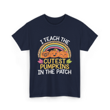 I Teach The Cutest Pumpkins Halloween T-Shirt - Navy