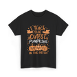 I Teach the Cutest Pumpkins Teacher T-Shirt - Black