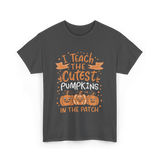 I Teach the Cutest Pumpkins Teacher T-Shirt - Dark Heather