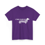 I Trip Over My Wiener Dachshund T-Shirt - Purple