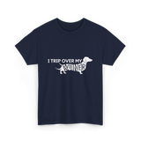 I Trip Over My Wiener Dachshund T-Shirt - Navy