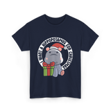 I Want A Hippopotamus Christmas Hippos T-Shirt - Navy