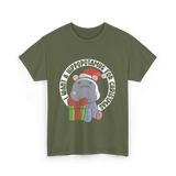 I Want A Hippopotamus Christmas Hippos T-Shirt - Military Green