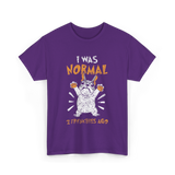 I Was Normal Frenchie Owner T-Shirt - Purple