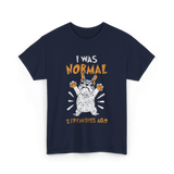 I Was Normal Frenchie Owner T-Shirt - Navy