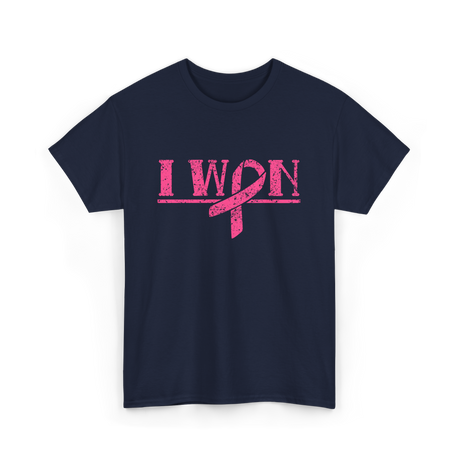 I Won Awareness Support T-Shirt - Navy